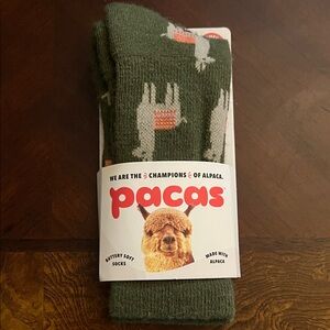 Pacas Alpaca Socks in Olive